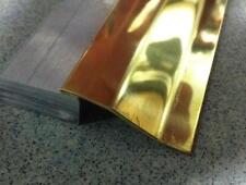 Profilo Ottone lucido c/pelabile per parquet pavimento laminato flottante mt 1