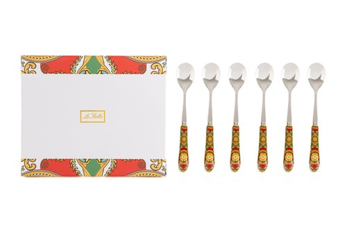 Cucchiaini 6pz ceramica - cucchiaini,