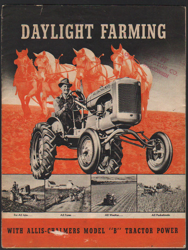 Foglietto brochure trattore