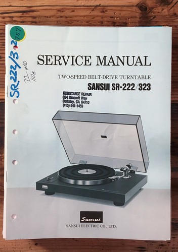 Sansui 222 323 - sansui, sr-222