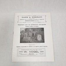 Hager & Waidemann catalogo impianti saldatura autogena