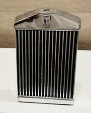 ROLLS ROYCE GRILL anni 60 con logo scrivania argento porta biglietti da visita/lettere