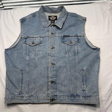 Harley davidson denim gilet - denim,