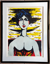 Litografia numerata timbrata firmata a mano Pompeo Borra in cornice