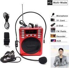 Amplificatore Portatile Con Microfono vocale Ad Archetto Player MP3 USB 