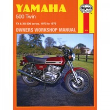 Yamaha TX500/TX500A/XS500 B/C 1973-1976 UK US manuale riparazione moto Haynes