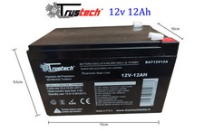 Batteria 12V 12AH al Piombo - BAT12V12Ah, Trustech