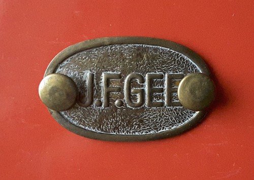 Placca vintage gee - placca,