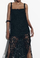 Abito Zara maglia macramè