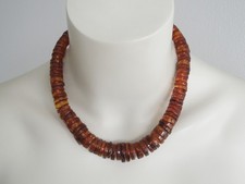 Collana In Ambra Ambra Naturale Massiccia Miele Fette 64,2 g/47 cm