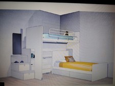 Letto a castello scorrevole