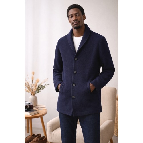Zara man navy knit - man, coat
