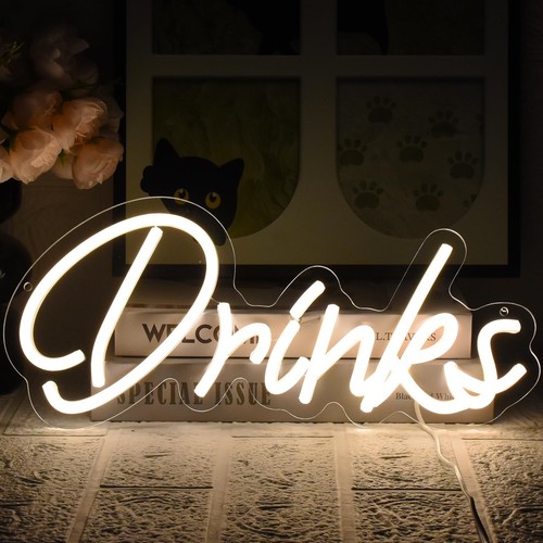 Drinks insegna neon - neon, lettere