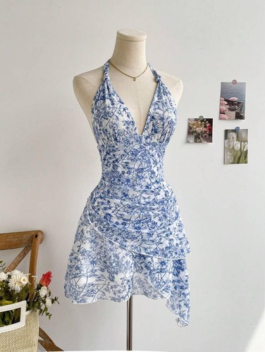 Abito donna estivo blu