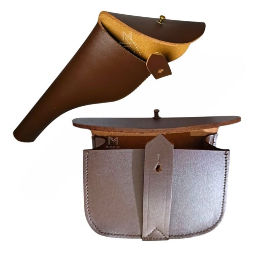 Brown leather ammo - leather,