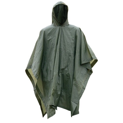 Poncho pioggia verde - od,