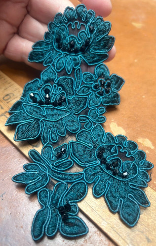 Applique perline ricamate - perline,