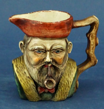 Royal Doulton Brocca inglese in ceramica antropomorfa uomo con barba e pipa 1800
