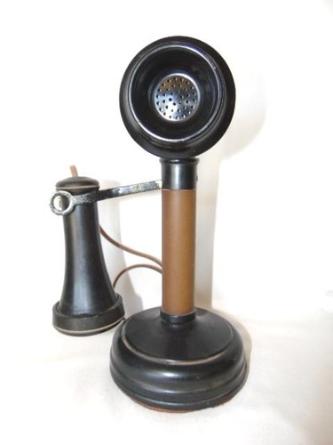 Antico telefono candela - antico,