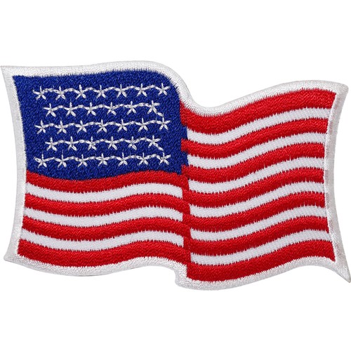 Usa flag embroidered iron - embroidered,