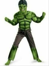 Costume Hulk RAGAZZI BAMBINI + maschera vendicatore Halloween cosplay festa carnevale abiti