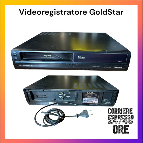Videoregistratore vhs goldstar - vhs,