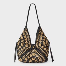 Straw Crochet Tassel Shoulder