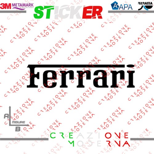 Adesivo sticker ferrari misure - ferrari,