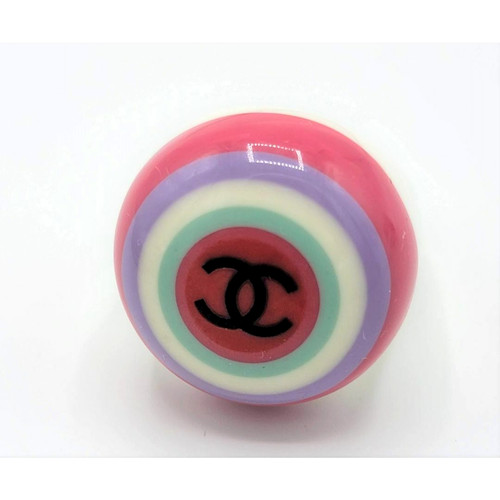 Chanel anello plastica logo - plastica,