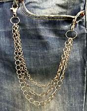 Catena jeans per pantaloni portafoglio portachiavi da uomo moto bikers punk