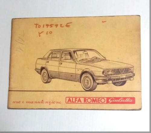 Alfa romeo giulietta 1 - alfa, 1.6