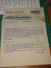 carta intestata emilio foltzer olio & grassi lubrificanti rivarolo ligure 