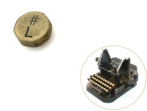 Oliver typewriter l key - typewriter,