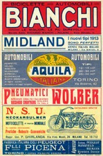 BIANCHI-pneus MIDLAND-AQUILA-moto N.S.U.-NECKARSULMER.