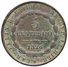 r58_138) Sardegna Carlo Felice (1821-1831) 5 Centesimi 1826 T - carenze