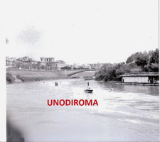 1958 ROMA SPARITA : ESIBIZIONE DI SCI D'ACQUA SUL TEVERE FOTO 10x10