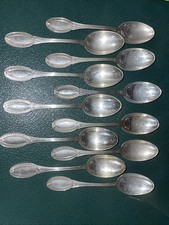 Set 11 cucchiaini da caffè in argento 800/1000