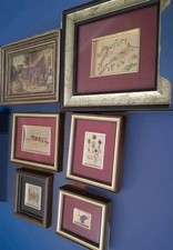 5 quadretti vintage In foglia oro  1 Vintage 