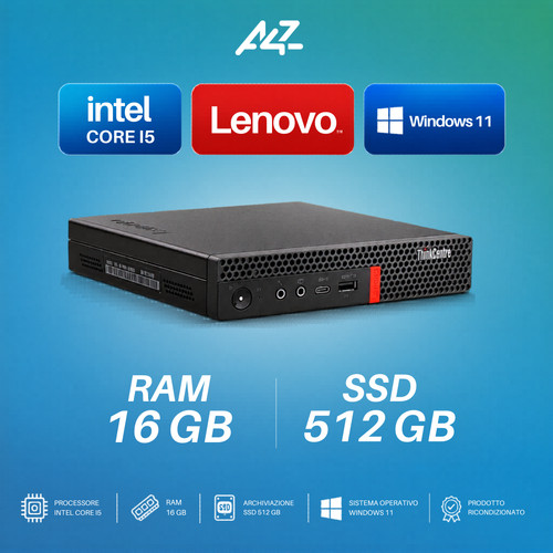 Lenovo m910q mini 7700t - pc, i7-7700t