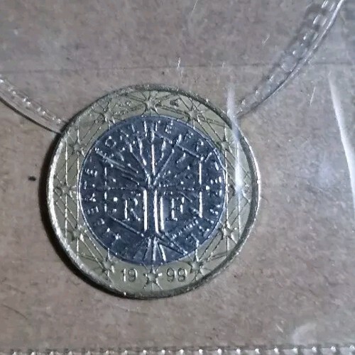 Moneta francese 1 - moneta, euro