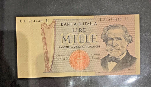 Rep italiana 1000 lire verdi - italiana-,