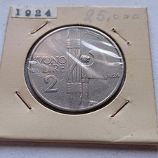 Moneta Vittorio Emanuele III Regno D Italia Buono Da 2 Lire 1924 Lotto Sc15