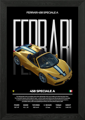 Quadro ferrari 458 - 458, a