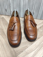 CHURCH'S HARROW MOCASSINO TASSEL LOAFERS IN PELLE MARRONE CHIARO - UK 7 G 111