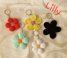 Portachiavi a uncinetto. In diversi colori, 100% made in Italy.