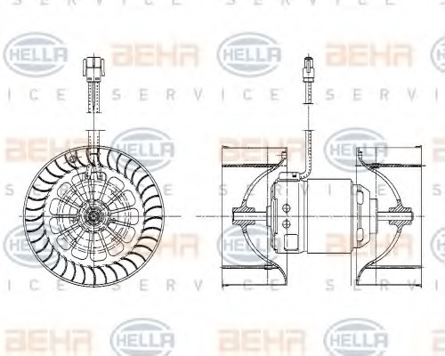 Ventola abitacolo bmw e83 - ventola,
