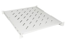 RIPIANO PER ARMADIO RACK 19" ALLUNGABILE 550 MM CON 4 AGGANCI GRIGIO