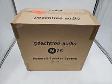 Peachtree Audio M25 Altoparlanti da Libreria Alimentati Bambù (Set di 2) 100W con Telecomando
