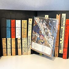 Vintage SAMCO Line Venditore Campione Folio Righelli Legno Cortile Bastone Legno Yardstick