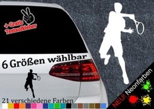 Adesivo Tennista -6 Misure 21 Colori- Grande Slam Wimbledon Tiebreak Hobby